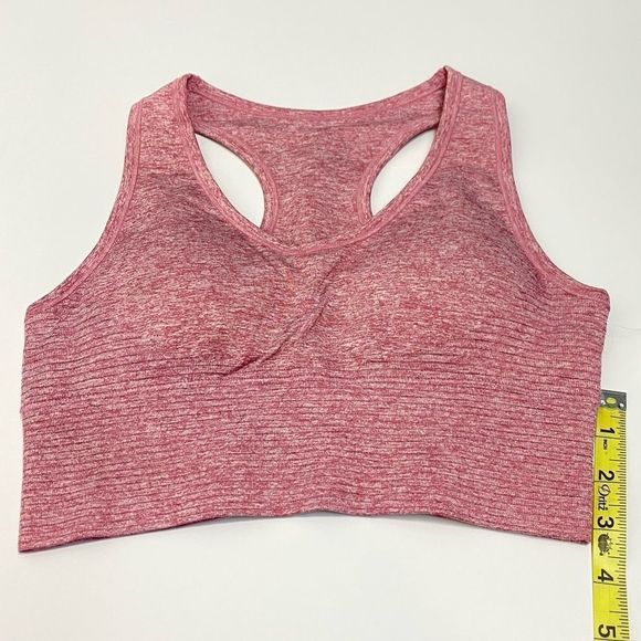 Long Line Sports Bra in Pink - Picture 3 of 6